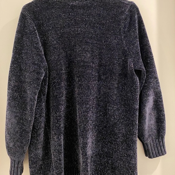 😁 Navy blue polyester sweater, SUPER SOFT - Picture 2 of 4